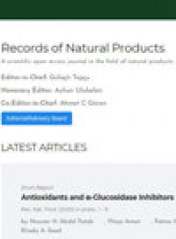 Records Of Natural Products雜志