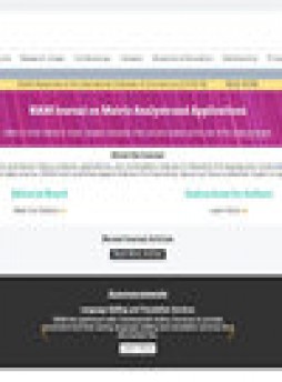 Siam Journal On Matrix Analysis And Applications雜志
