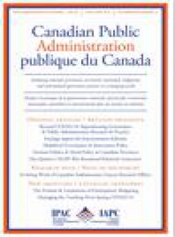 Canadian Public Administration-administration Publique Du Canada雜志