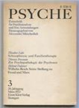 Psyche-zeitschrift Fur Psychoanalyse Und Ihre Anwendungen雜志