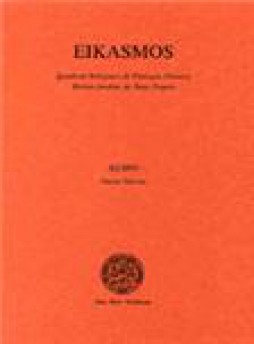 Eikasmos-quaderni Bolognesi Di Filologia Classica雜志