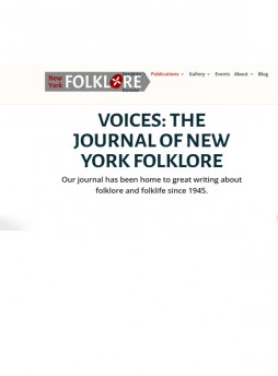 Voices-the Journal Of New York Folklore雜志